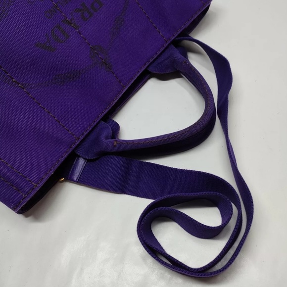Prada Canapa Purple Tote Bag - Picture 5 of 8